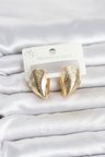 316L Çelik Gold Renk Midye Model Kadın Küpe TJ-BKP11863
