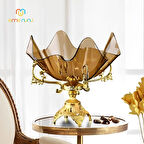 Şık Tasarımlı Meyvelik - Zamak Gövdeli pleksi Meyvelik (2 Renk Seçeneği Mevcuttur)