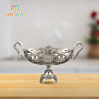 Orta Boy Kaideli Tabak – İşlemeli Metal Tabanlı Sunum - Altın ve Gümüş Renk Seçeneği Mevcuttur