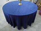 Soft Lacivert Masa Örtüsü Yuvarlak