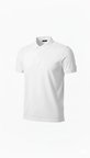 Modi Green Erkek Pike Kumaş Düğmeli Yaka Regular Fit Günlük Kısa Kol Tişört T-shirt - Beyaz