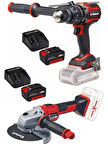 Einhell  TP-CD 18/120 Li-i BL Matkap Axxio 18/150 Avuç Taşlama 2x4.0ah Akülü Kömürsüz Set
