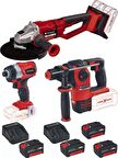 Einhell Axxio 26/230 Q Avuç Taşlama Herocco 18v Kırıcı Delici TE-CI 18 Bl Vidalama 4x4.0ah Akülü Kömürsüz Set