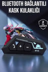 Kask Kulaklık Bluetooth Motosiklet Kulaklık Intercom Su Geçirmez
