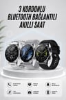 Akıllı Saat Amoled Ekran Bluetooth Bağlantılı Sesli Görüşme Nabız Ölçer