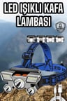 Balıkçı Kafa Lambası Led Işık 4 Farklı Mod Esnek ve Ayarlanabilir