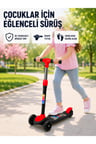 Çocuk Scooterı 3 Tekerlekli Denge Destekli Ayarlanabilir Gidonlu Çocuk Skuteri