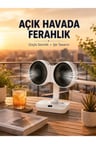 Çift Başlıklı Masa ve Duvara Monte Edilebilir Vantilatör