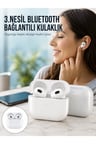 3.Nesil İOS Android Uyumlu Bluetooth 5.0 Beyaz Çağrı Cevaplama Yeni Nesil