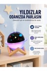 Projektör ışıklı ve aromaterapi destekli taşınabilir nemlendirici cihaz USB bağlantılı