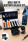 Gamer Oyuncu Seti Bluetooth Kulaklık Ucuz Kaliteli Yeni Nesil Akıllı Saat