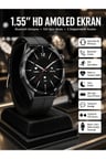 Amoled Ekran 3 Kordonlu Akıllı Saat 5.0 Bluetooth Bağlantılı Android ve İOS Uyumlu