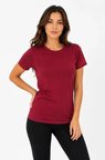 Modi Green Basic Tişört Bisiklet Yaka Kısa Kol Günlük Yazlık Slim Fit T-Shirt - Bordo