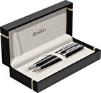 Scrikss Kişiye Özel Siyah Krom Kalem Seti
