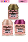 3 Adet Altınbaşak Oya ve Dantel İpi 20 gr - Royaleks - No: 301 - 087 - 383