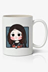 Mona Lisa Avatar Cute Art Anime Temalı Beyaz Kupa Bardak Sevgiliye Arkadaşa Hediye