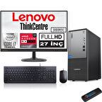 Lenovo Thinkcentre Neo 50T Gen5 Intel Core I7 13700 64GB Ddr5 2tb SSD 27 Inç Monitör Windows 11 Home Radeon RX550 5502712UB000LTRH24+ZETTA Flash Bellek