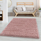 Yuvarlak Soft Shaggy Halı Salon oturma mutfak halısı yumuşak yüksek havlı düz Rose Pembe renklerde