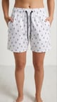 Modi Green Deniz Şortu Fermuarlı Cepli File Astarlı Hızlı Kuruyan Premium - Beyaz