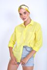 Basic Oversize Önden Cepli Gömlek