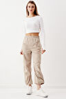 Lastik Detaylı Paraşüt Kumaş Pantolon