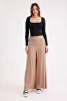 Arkası Lastikli Viskon Keten Salaş Pantolon