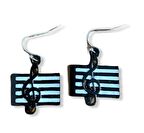 Sol Anahtar Nota Müzik Küpe