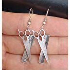 Makas Tarak Tasarım Küpe