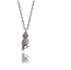 Baykuş Kolye 925 Ayar Gümüş Kaplama Kadın Erkek