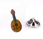 Mandolin Yaka İğnesi Rozet