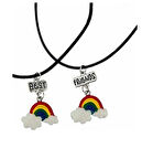 Best friends Gökkuşağı  ikili Arkadaşlık sevgili Kolye