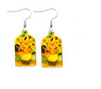 Van Gogh Ay Çiçeği Küpe