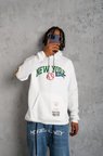 Modi Green Erkek Baskılı Kapüşonlu Sweatshirt - Beyaz