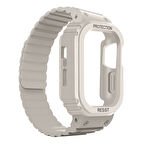 Apple Uyumlu Watch 38mm KD-142 Airbag Tasarımlı Kasa Koruyuculu Silikon Kordon