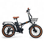 ALBA FOLD F 750 mid OFF ROAD PREMİUM 48V 16Ah(768Wh) SİYAH ZIRHLI LASTİK