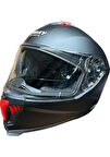 Sway Sw 865 Double Vizör Matt Black Full Face Kask