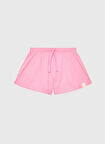 Benetton Pembe Kız Çocuk Diz Üstü Düz Şort 37YKC901O