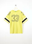 Benetton Baskılı Sarı Erkek Çocuk T-Shirt 3MI5C10OA