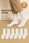 Unisex Kolej Stil Spor Çorap – 6’li Paket YÜKSEK PAMUK ORANLI