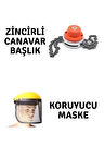 Veta Profesyonel Koruyucu Maske ve Rapco Zincirli Canavar Başlık