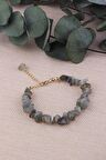 Doğal Labradorit Taşlı Kadın Bileklik - 300197