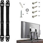 Microcase Vidalı Uzunluk Ayarlı Eşya Sabitleyici Aparat Düşmeyi Önleyici Deprem Mobilya Ve Çocuk Koruma - SİYAH 2 ADET AL5264