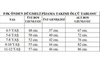 PJKÖ 3 Adet Karışık Desenli Uzun Kollu Önden Düğmeli Kız Çocuk Pijama Takımı 4-5 Yaş 1012U