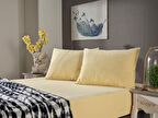 Doqu Home Penye Çarşaf Takımı Çift King Size - Sarı