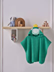 Doqu Home Kral Kurbağa Figürlü Havlu Panço - Piny Bebek Havlu Panço - King Frog - Pamuk