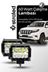 2 Adet 60Watt Çalışma Lambası Kamyon Sis Farı Motosiklet Off-Road LED Lamba