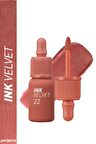 Yüksek Pigmentli, Kadife Görünümlü, Gün Boyu Kalıcı Tint Peripera Ink Velvet (22 Bouquet Nude)