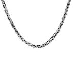 925 Ayar Gümüş 60 cm Uzunluk 4 mm Genişlik 80 Mikron Kalınlık Erkek Kral Zincir