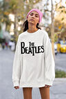 The Beatles Müzik Grubu Yazılı Unisex Oversize Sweatshirt