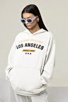 United States Los Angeles 1986 Yazılı Unisex Oversize Hoodie